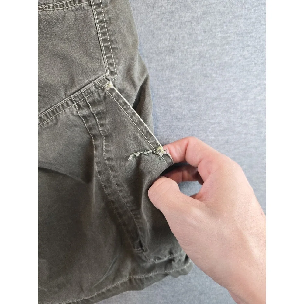 Kuhl Shorts Men's 34 Olive Ramblr Vintage Patina Dye Cargo Hike Climb Camp‎ 10" - Picture 9 of 16